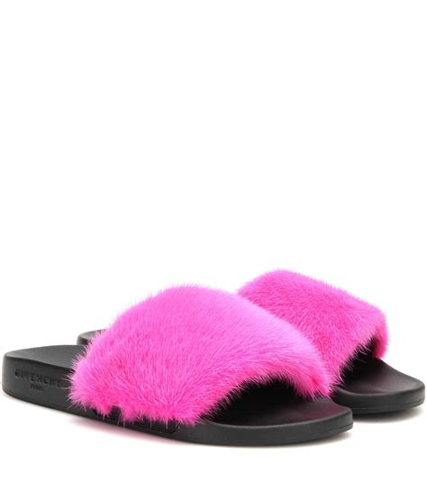 givenchy fur slides harrods|Givenchy Slides .